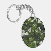 Jasmine Flowers Tropical Floral Botanical Sleutelhanger (Voorkant Links)