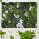 Jasmine Flowers Tropical Floral Botanical Theedoek (Gevouwen)