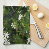 Jasmine Flowers Tropical Floral Botanical Theedoek (Quarter Fold)