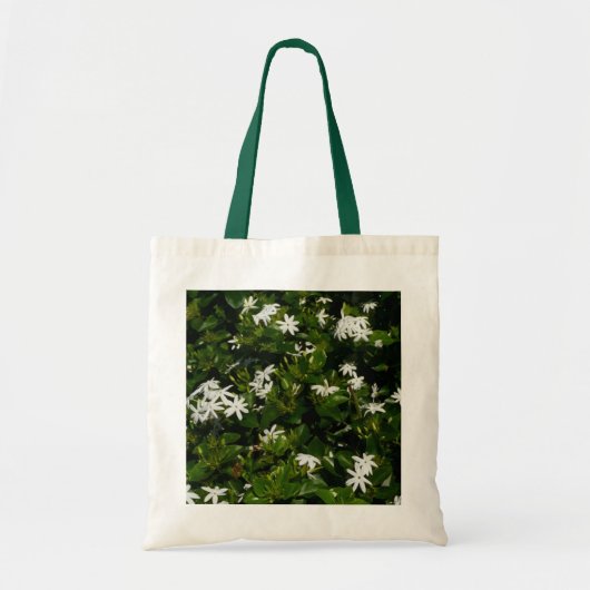 Jasmine Flowers Tropical Floral Botanical Tote Bag (Voorkant)