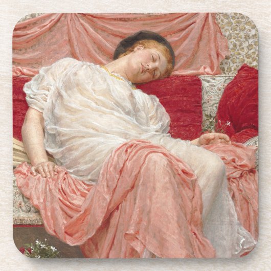 Jasmine, gemaakt door Albert Joseph Moore, Victori Bier Onderzetter (Voorkant)