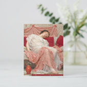 Jasmine, gemaakt door Albert Joseph Moore, Victori Briefkaart (Staand voorkant)