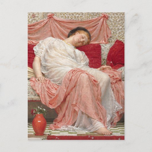 Jasmine, gemaakt door Albert Joseph Moore, Victori Briefkaart (Voorkant)