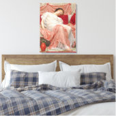 Jasmine, gemaakt door Albert Joseph Moore, Victori Canvas Afdruk (Insitu (Slaapkamer))