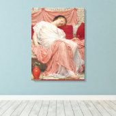 Jasmine, gemaakt door Albert Joseph Moore, Victori Canvas Afdruk (Insitu (Houten vloer))