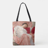 Jasmine, gemaakt door Albert Joseph Moore, Victori Tote Bag (Achterkant)