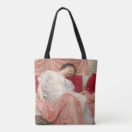 Jasmine, gemaakt door Albert Joseph Moore, Victori Tote Bag (Achterkant)