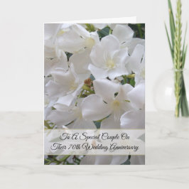 Jasmine gepersonaliseerd 70th Wedding Jubileum Kaart