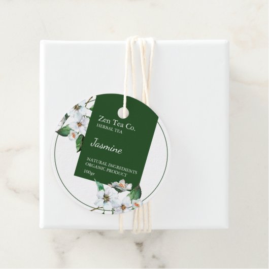 Jasmine Herbal Tea Business Label (In situ)