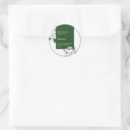 Jasmine Herbal Tea Business Label (Tas)