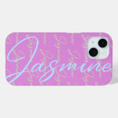 Jasmine Herhalende Naam Patroon Case-Mate iPhone Case (Achterkant (horizontaal))
