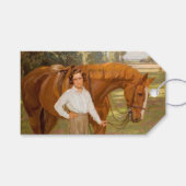 Jasmine het Paard (door Algernon Talmage) Cadeaulabel (Voorkant (Horizontaal))