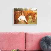 Jasmine het Paard (door Algernon Talmage) Canvas Afdruk (Insitu (Woonkamer))