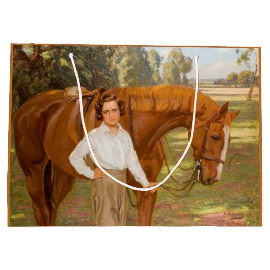 Jasmine het Paard (door Algernon Talmage) Groot Cadeauzakje (Achterkant)