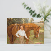 Jasmine het Paard (door Algernon Talmage) Kaart (Staand voorkant)