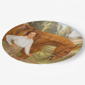 Jasmine het Paard (door Algernon Talmage) Papieren Bordje (Gekanteld)