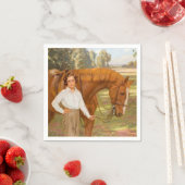 Jasmine het Paard (door Algernon Talmage) Servet (Insitu)