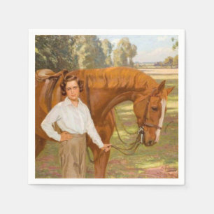 Jasmine het Paard (door Algernon Talmage) Servet