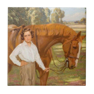 Jasmine het Paard (door Algernon Talmage) Tegeltje