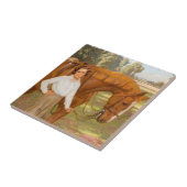 Jasmine het Paard (door Algernon Talmage) Tegeltje (Zijkant)