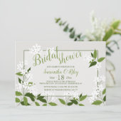 Jasmine Horizontale Uitnodiging (Staand voorkant)