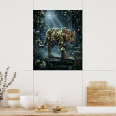 Jasmine Leopard Moon Bloom Poster (Keuken)
