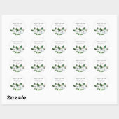 Jasmine Memorial Funeral Classic Ronde Sticker (Vel)