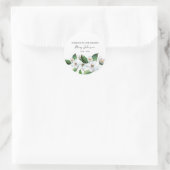 Jasmine Memorial Funeral Classic Ronde Sticker (Tas)