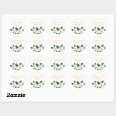 Jasmine Memorial Funeral Classic Ronde Sticker (Vel)