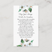 Jasmine Memorial Photo Funeral Prayer Card Visitekaartje (Achterkant)