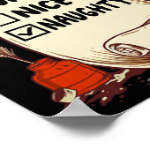 Jasmine Naam - Santa Naughty Leuke Lijst Grappige  Poster (Hoek)