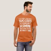 JASMINE Naam Verjaardag Persoonlijk Grappig Kerstm T-shirt (Voorkant volledig)