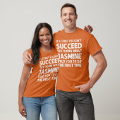 JASMINE Naam Verjaardag Persoonlijk Grappig Kerstm T-shirt (Unisex)