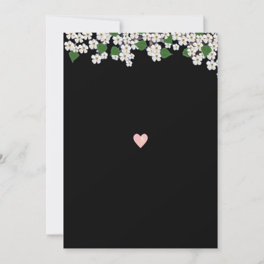 Jasmine op het zwarte en witte huwelijk Save the D Kaart (Achterkant)