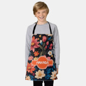 Jasmine Pastel Kleurrijk Gepersonaliseerd Patroon Schort (Gedragen)