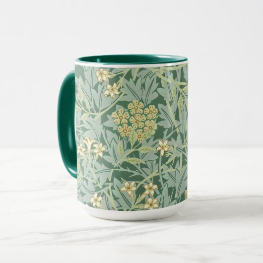 Jasmine, patroon van William Morris, Mok (Voorkant links)