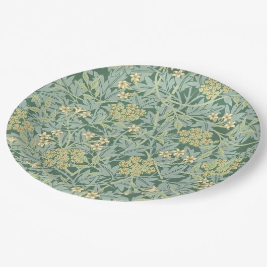 Jasmine, patroon van William Morris, Papieren Bordje (Gekanteld)