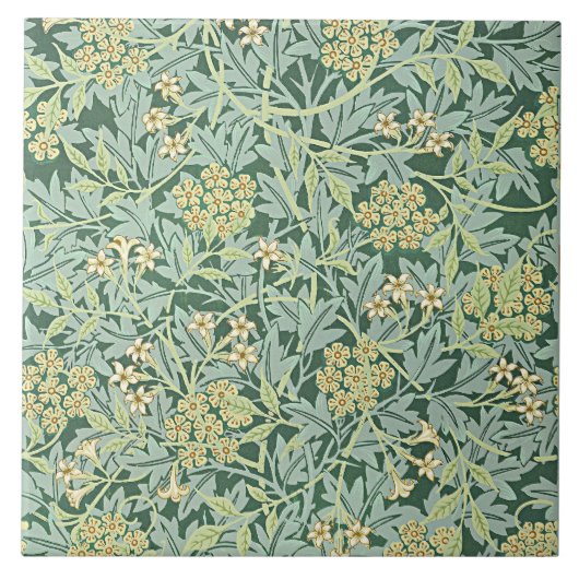 Jasmine, patroon van William Morris, Tegeltje (Voorkant)
