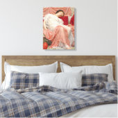 Jasmine (prachtige jonge slapende vrouw) canvas afdruk (Insitu (Slaapkamer))