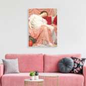 Jasmine (prachtige jonge slapende vrouw) canvas afdruk (Insitu (Woonkamer))