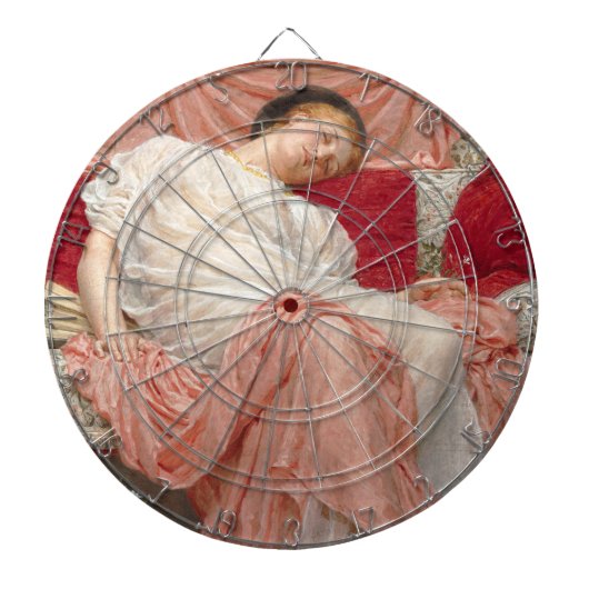 Jasmine (prachtige jonge slapende vrouw) dartbord (Voorkant)