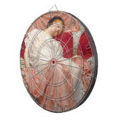 Jasmine (prachtige jonge slapende vrouw) dartbord (Voorkant Rechts)