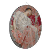 Jasmine (prachtige jonge slapende vrouw) dartbord (Voorkant Links)