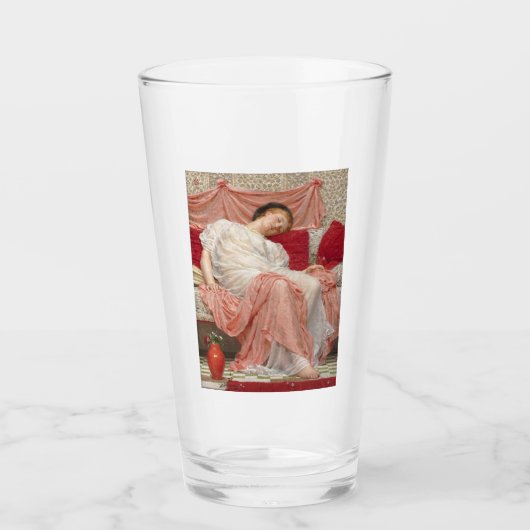 Jasmine (prachtige jonge slapende vrouw) glas (Voorkant)