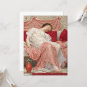 Jasmine (prachtige jonge slapende vrouw) kaart (Voorkant / Achterkant in situ)