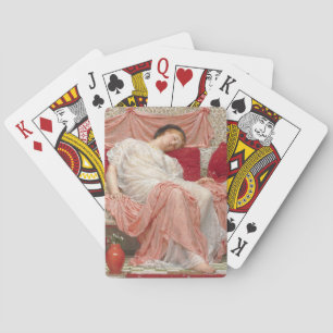 Jasmine (prachtige jonge slapende vrouw) pokerkaarten