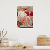 Jasmine (prachtige jonge slapende vrouw) poster (Keuken)