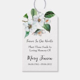 Jasmine Seed Packet Memorial begrafenis Cadeaulabel