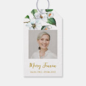 Jasmine Seed Packet Memorial Funeral  Cadeaulabel (Achterkant)