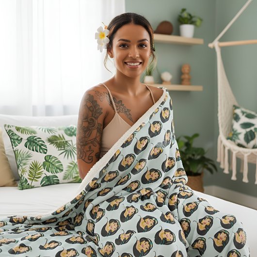 Jasmine Sherpa Blanket Deken